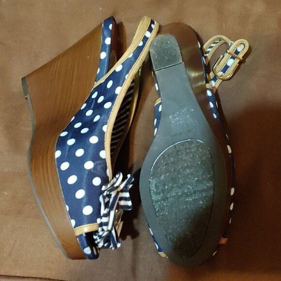 Gianni bini polka dot wedge like new - Picture 4 of 5